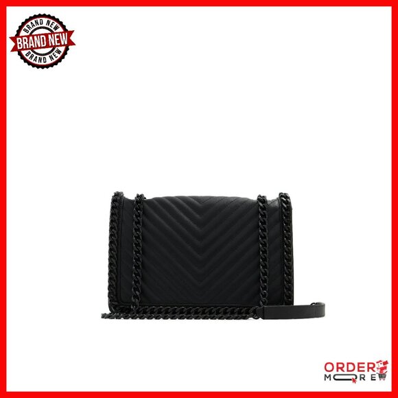 Handbags - Medium Synthetic Crossbody Bag with 2 Compartments, Versatile Day to Night